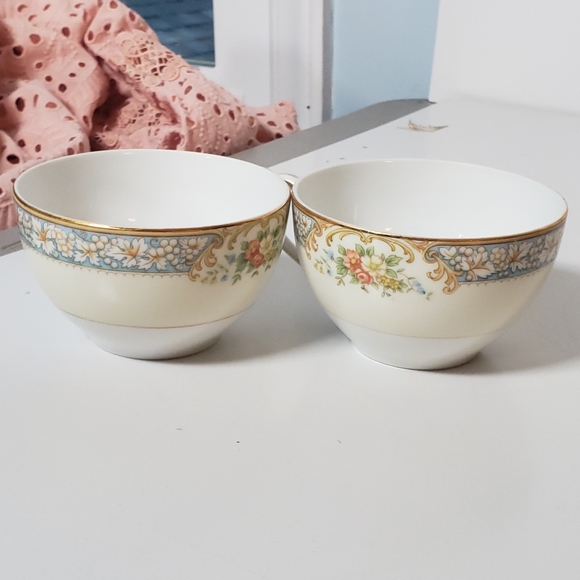 Antique Noritake M Wreath Bottom Porcelain Hand Painted Occupied Japan Discontin
